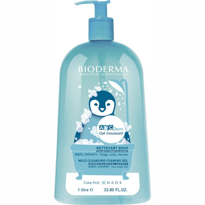 ABCDerm Gel moussant Bioderma - flacon de 1L