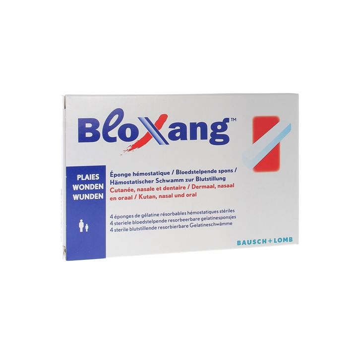 Bloxang Eponges hémostatiques Bausch et Lomb - boîte de 4 éponges