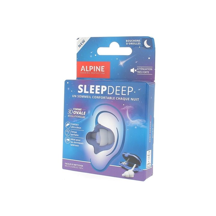 Bouchons d'oreilles Sleepdeep Alpine - 1 paire