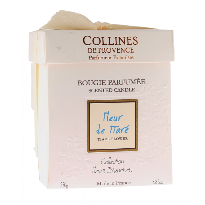 Bougie parfumée Tiaré Collines de Provence - bougie de 250g