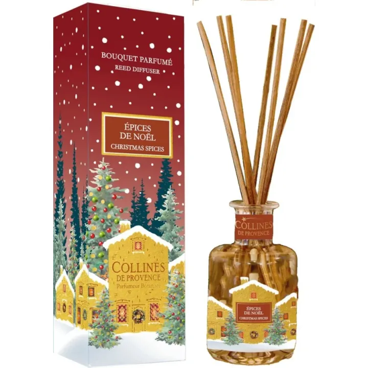 Bouquet parfumé Épices de Noël Collines de Provence - flacon de 100ml