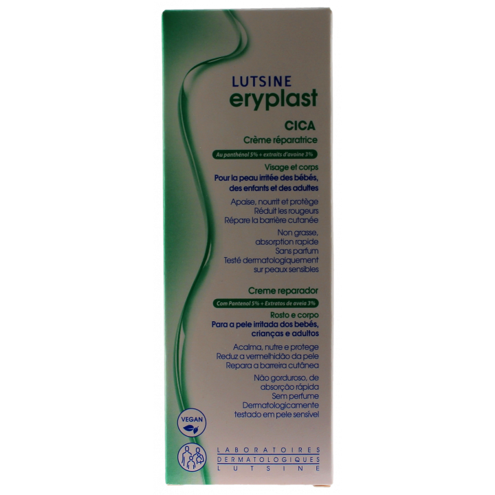 Eryplast Cica crème réparatrice Lutsine - tube de 100ml