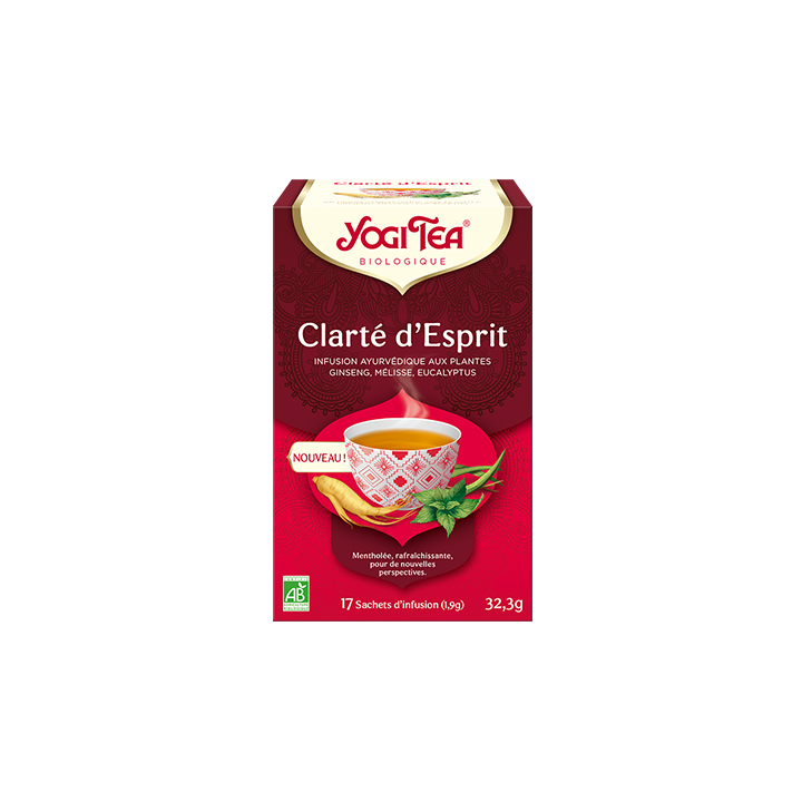 Clarté d'esprit Yogi Tea - boîte de 17 sachets