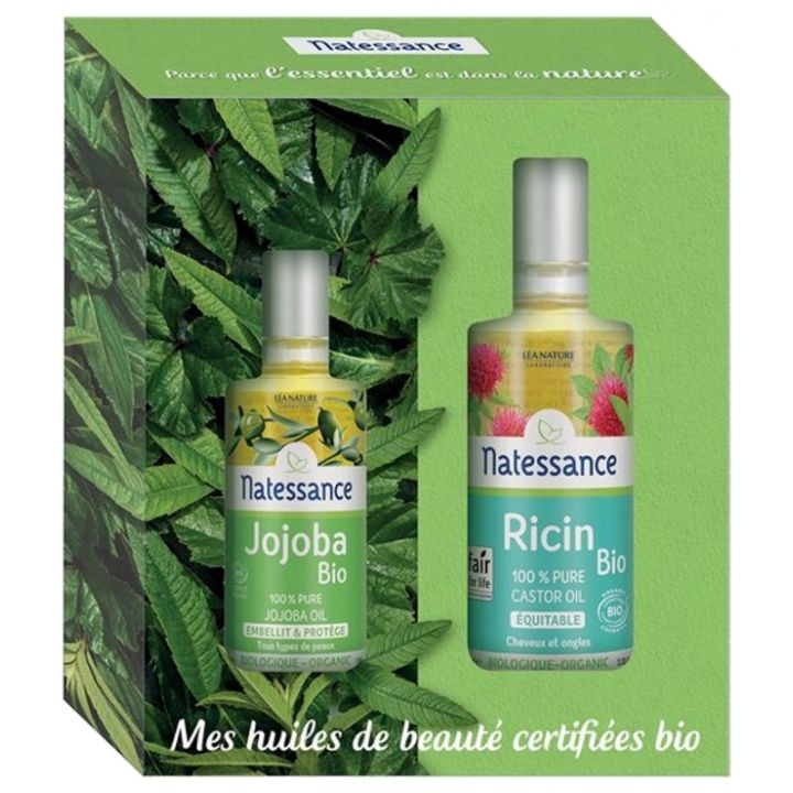 Coffret Mes huiles de beauté bio Natessance - coffret de 2 produits