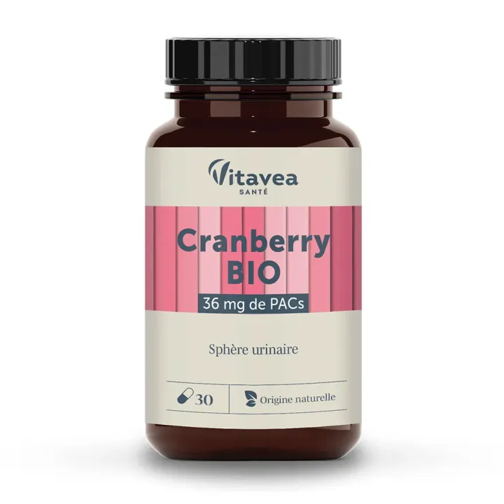 Cranberry bio Vitavea - pot de 30 gélules