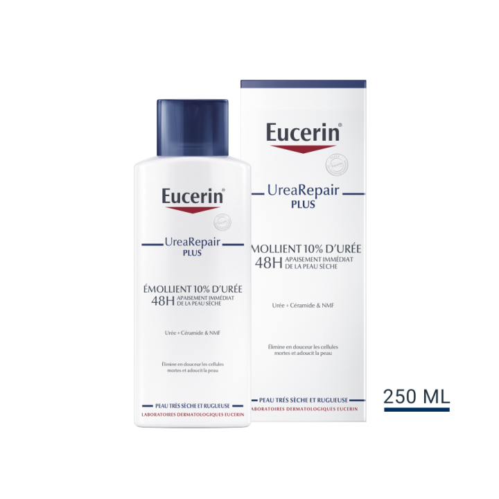 Complete repair emollient réparateur 10% urée Eucerin - flacon de 250 ml