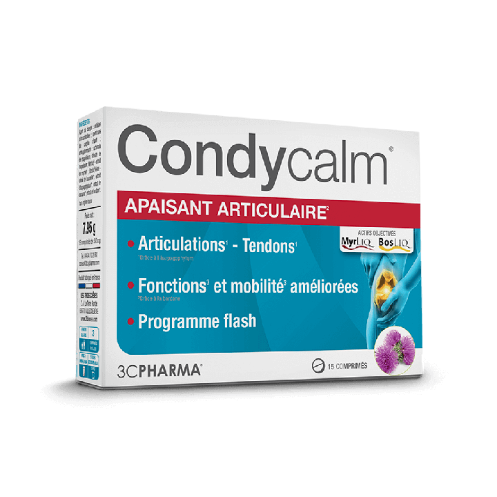 Condycalm apaisant articulaire 3C Pharma - boîte de 15 comprimés