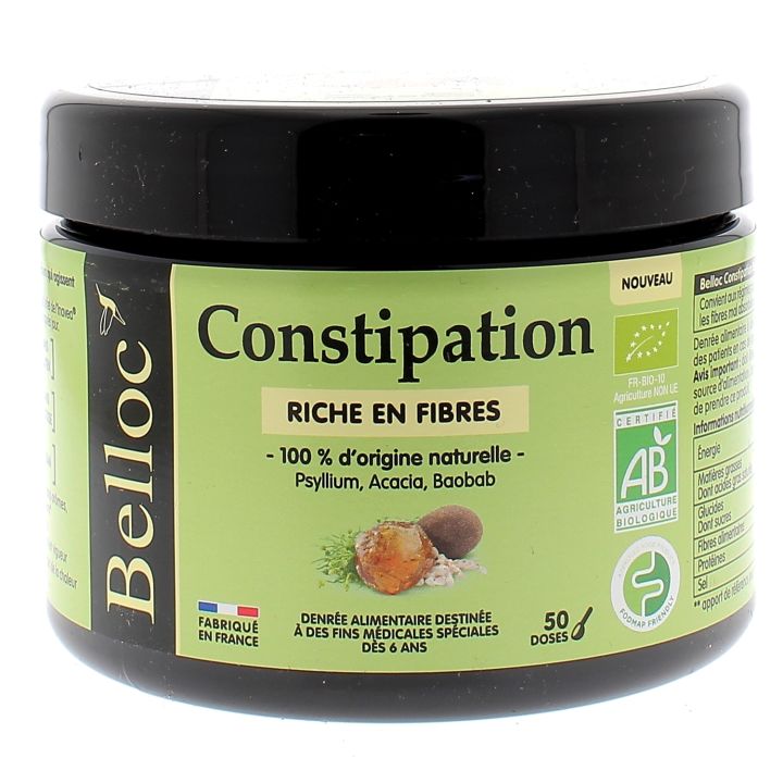 Constipation poudre bio Belloc - pot de 184g