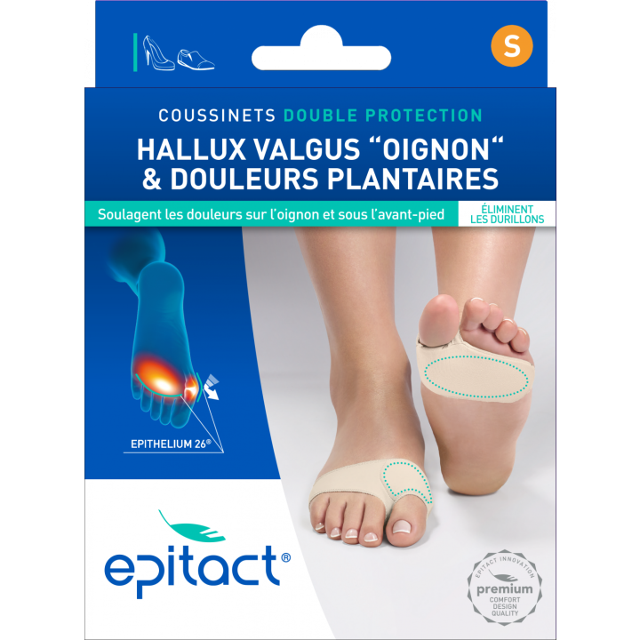 Coussinets double protection Hallux Valgus S Epitact - 1 paire