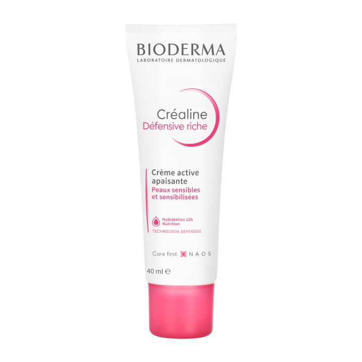 Créaline défensive riche crème active apaisante Bioderma - tube de 40ml