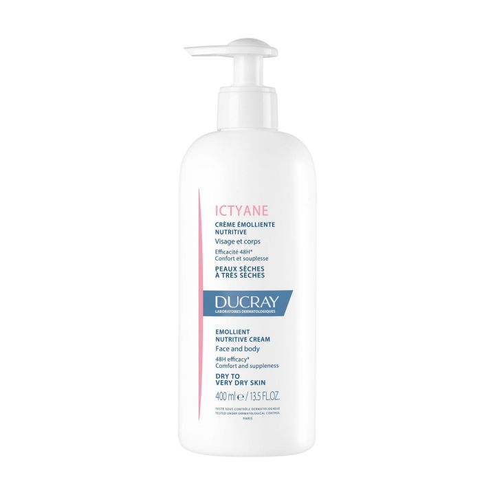 Ictyane Crème émolliente nutritive Ducray - flacon-pompe de 400 ml