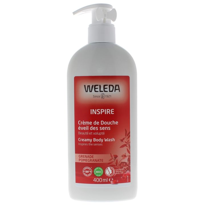 Crème de douche à la grenade Weleda - flacon-pompe de 400ml