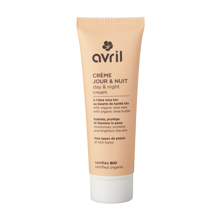 Crème de jour et nuit bio Avril - tube de 50 ml