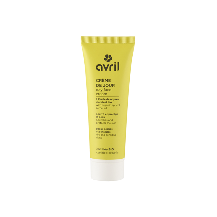 Crème de jour peaux sèches et sensibles bio Avril - tube 50 ml