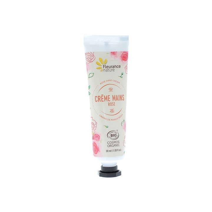 Crème mains rose bio Fleurance nature - tube de 30 ml