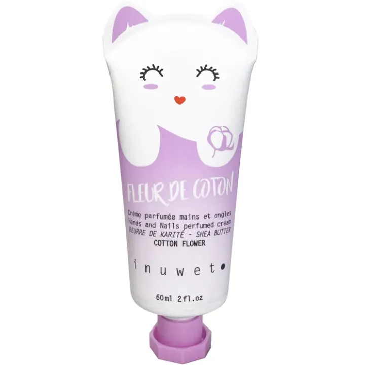 Crème mains et ongles parfum fleur de coton Inuwet - tube de 60ml