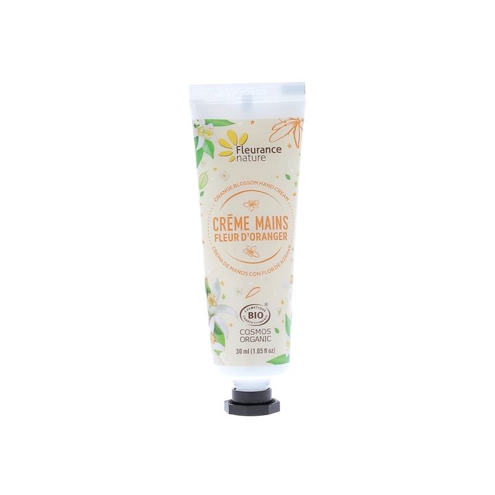 Crème mains fleur d'oranger bio Fleurance nature - tube de 30 ml