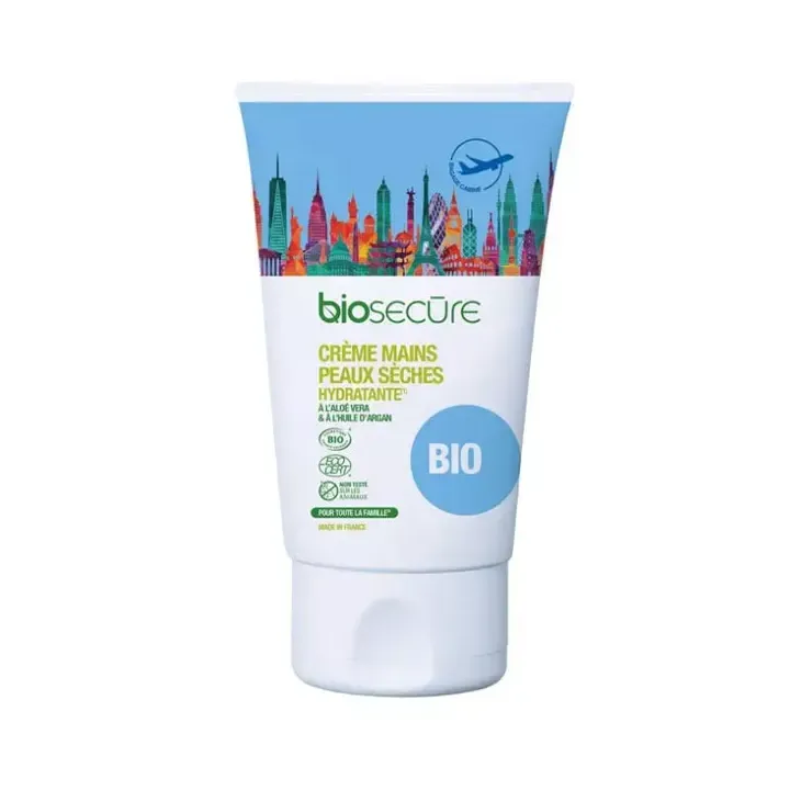 Crème mains peaux sèches hydratante Bio Secure - tube de 50 ml