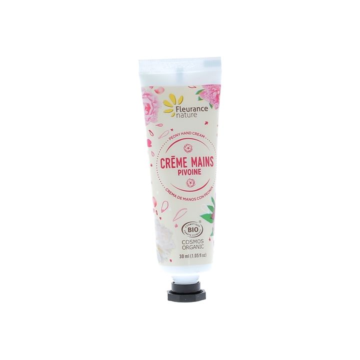 Crème mains pivoine bio Fleurance nature - tube de 30 ml