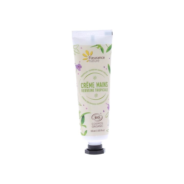 Crème mains verveine tropicale bio Fleurance nature - tube de 30 ml