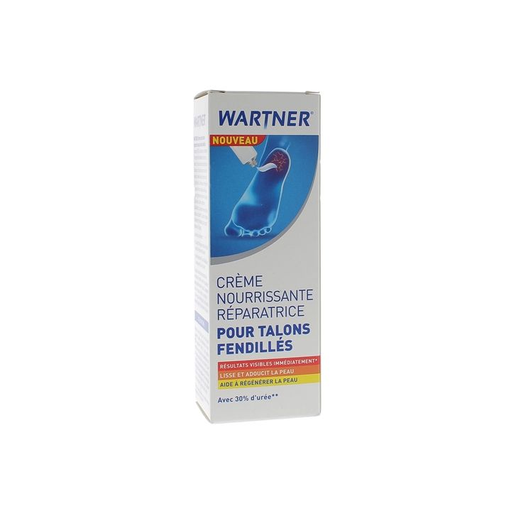 Crème nourrissante réparatrice talons fendillés Wartner - tube de 50ml