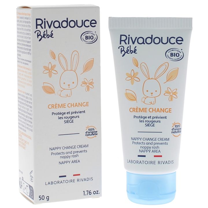 Crème pour le change bébé bio Rivadouce - tube de 50 g