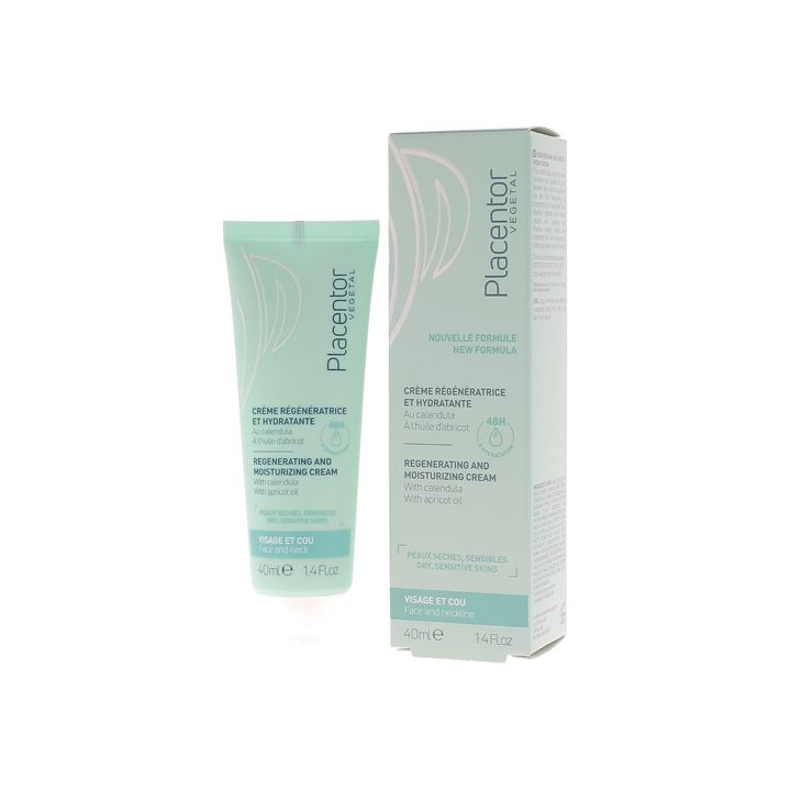 Crème régénératrice et hydratante Placentor végétal - tube de 40 ml