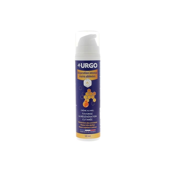 Crème réparation intense mains abîmées Urgo - flacon-pompe de 50ml