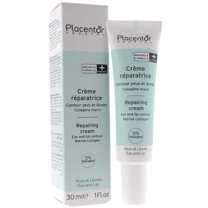 Crème réparatrice contour des yeux et lèvres Placentor - tube de 30 ml