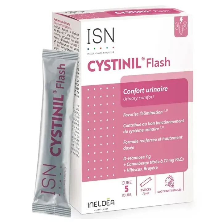 Cystinil flash confort urinaire Ineldea - boite de 10 sticks