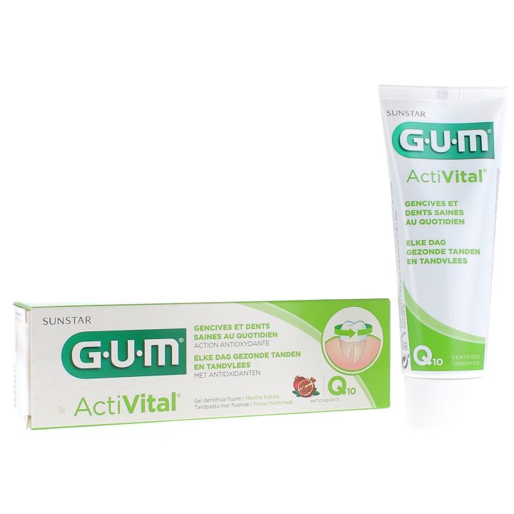 Dentifrice Activital Q10 Gum - tube de 75 ml