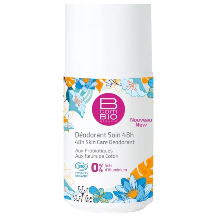 Déodorant soin 48H bio BcomBIO - roll-on de 50 ml