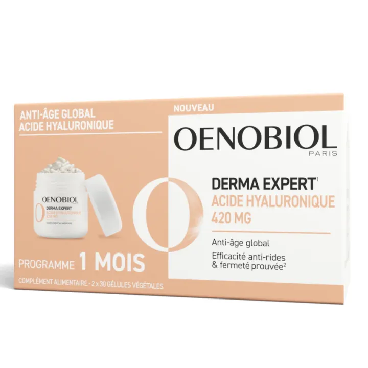 Derma Expert acide hyaluronique Oenobiol - lot de 2 boites de 30 gélules