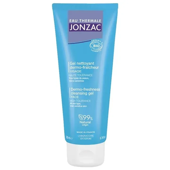 Gel nettoyant dermo-fraîcheur Eau thermale Jonzac - tube de 200 ml