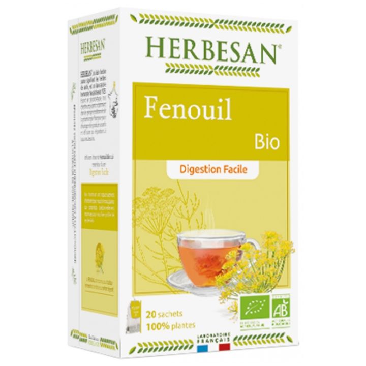 Fenouil digestion facile Herbesan - 20 sachets de 1,5g