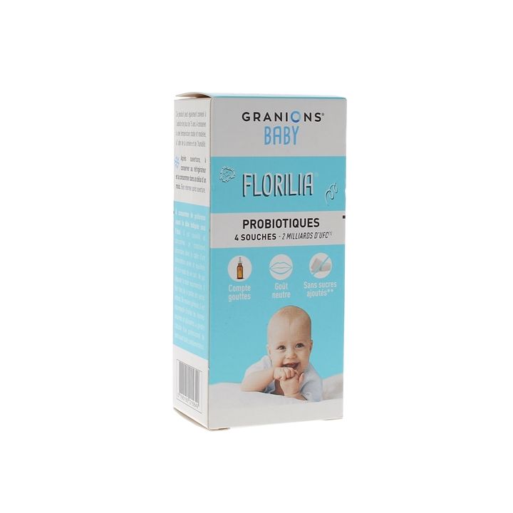 Florilia Sirop probiotiques bébé Granions - flacon compte-gouttes de 8ml