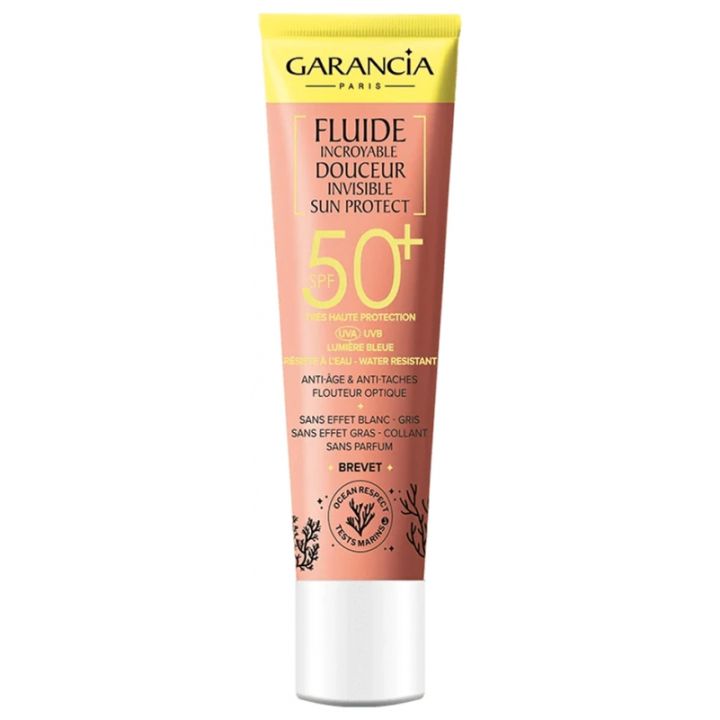 Fluide incroyable douceur invisible SPF50+ Sun Protect Garancia - tube de 40 ml