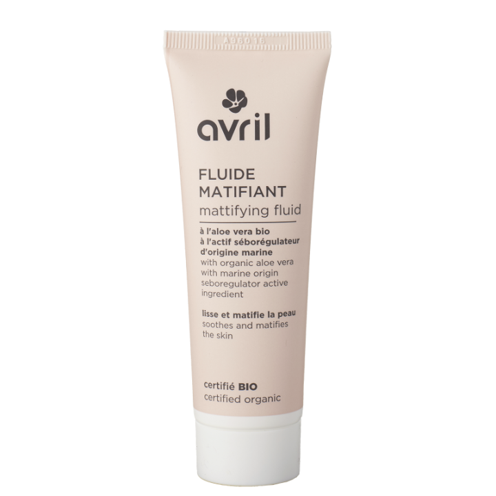 Fluide matifiant bio Avril - tube de 50 ml