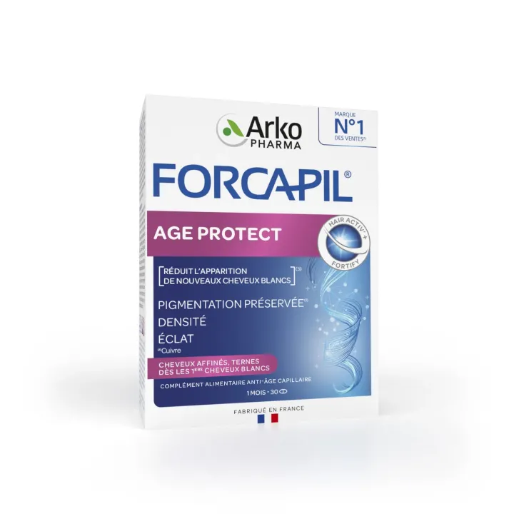 Forcapil Age Protect Arkopharma - boîte de 30 comprimés