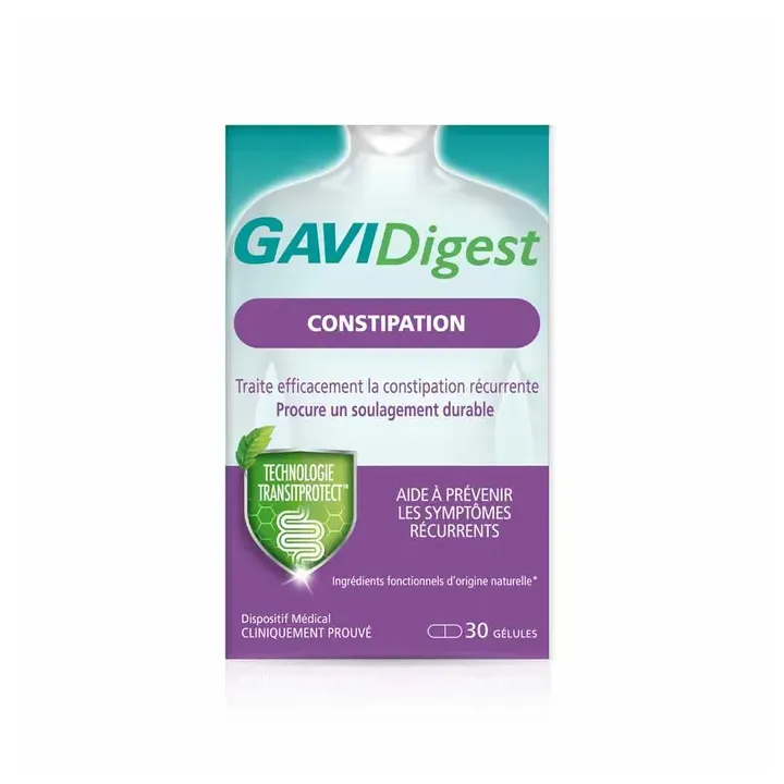 GAVIDigest constipation Reckitt - boite de 30 gélules