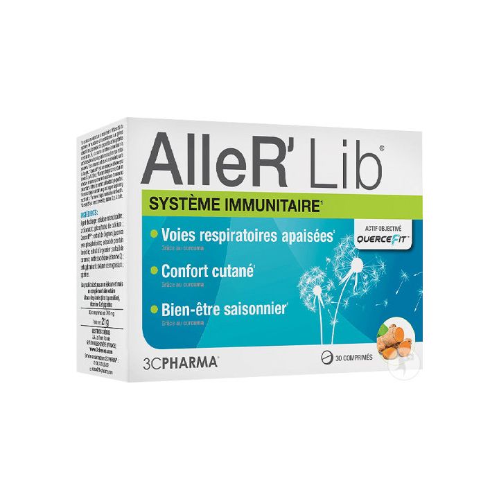 AlleR'Lib système immunitaire 3CPharma - boite de 30 comprimés