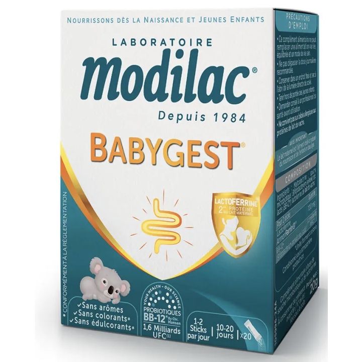 Babygest Modilac - boite de 20 sticks