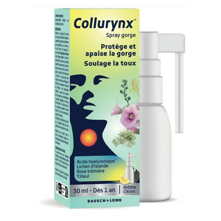 Collurynx arôme cirtron Bausch & Lomb - spray de 30ml