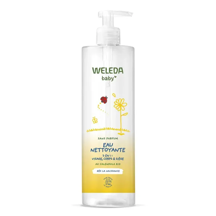 Eau nettoyante baby Weleda - flacon-pompe de 400ml