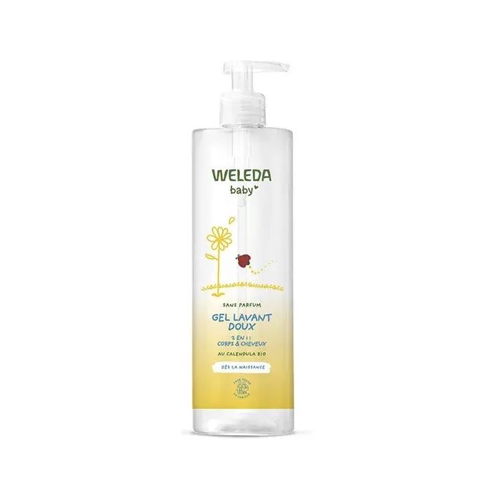 Gel lavant doux baby Weleda - flacon-pompe de 400ml