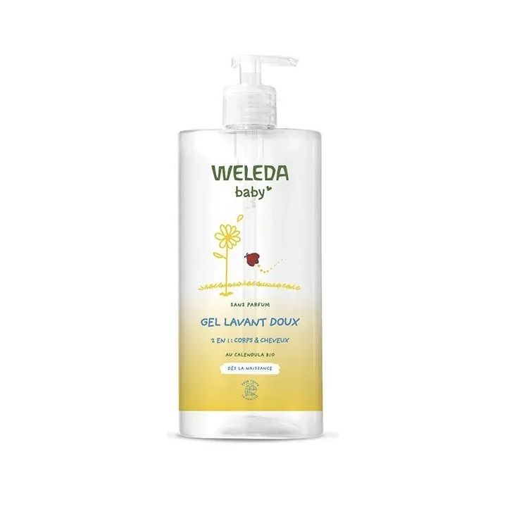 Gel lavant doux baby Weleda - flacon-pompe de 750ml