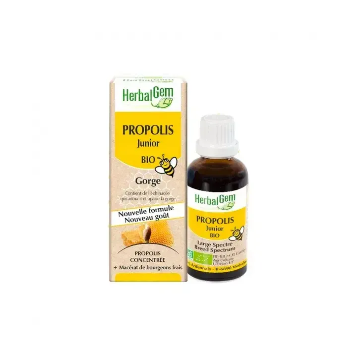 Gouttes propolis junior Herbalgem - flacon de 15ml