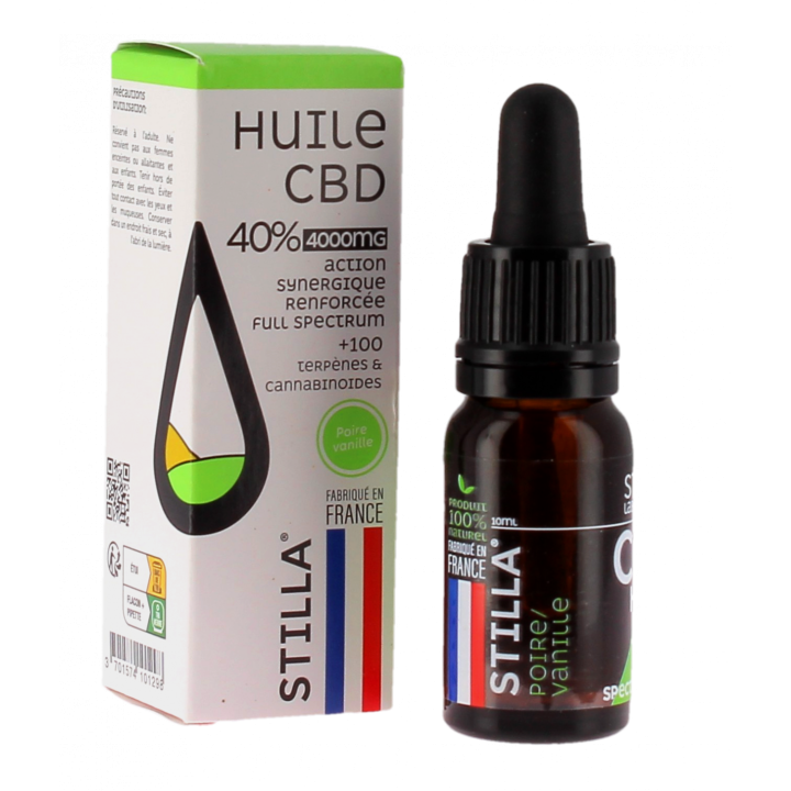 Huile CBD 40% poire-vanille Stilla - flacon de 10ml