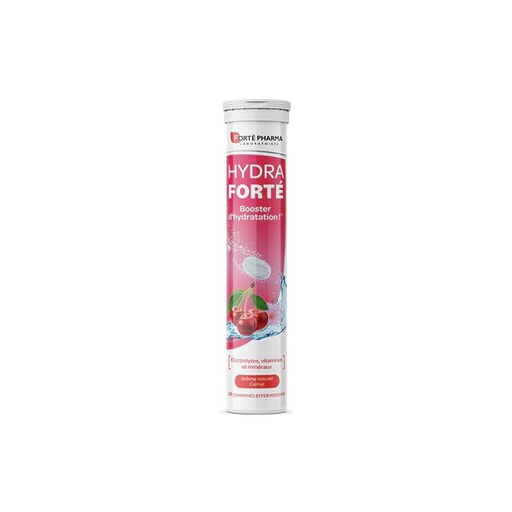 Hydra Forté booster d'hydratation arôme naturel cerise Forté Pharma - 24 comprimés effervescents