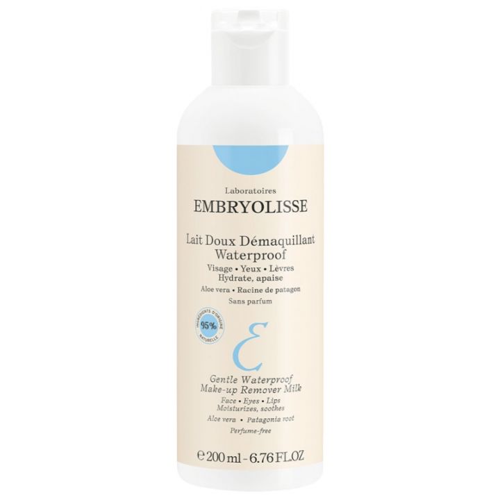 Lait doux démaquillant waterproof Embryolisse - flacon de 200ml